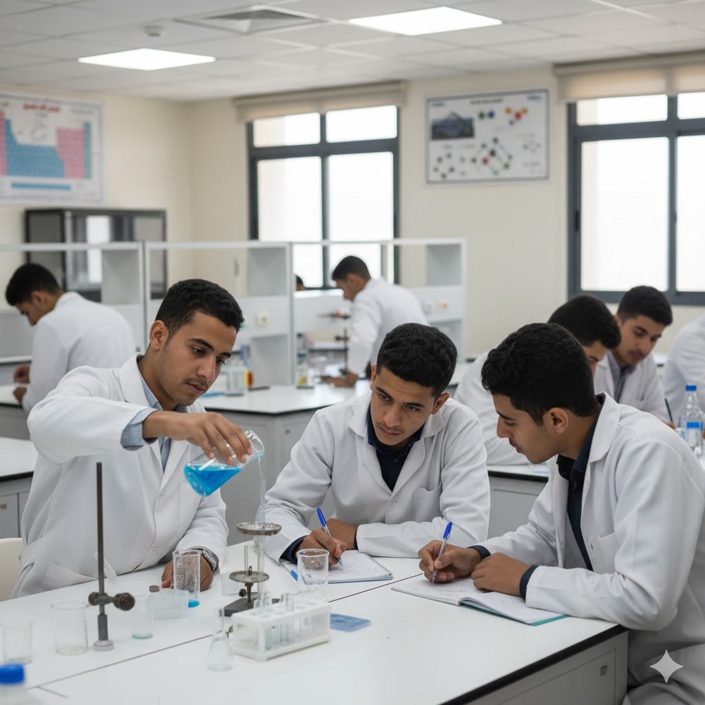 مختبر العلوم في مدرسة افرةجة